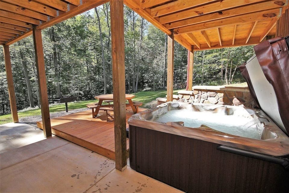 Lower Level Patio with Hot Tub