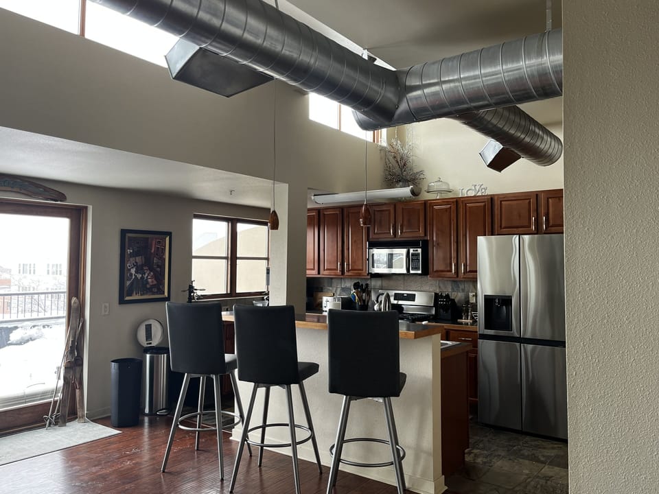 Kitchen with Bar Eating Area