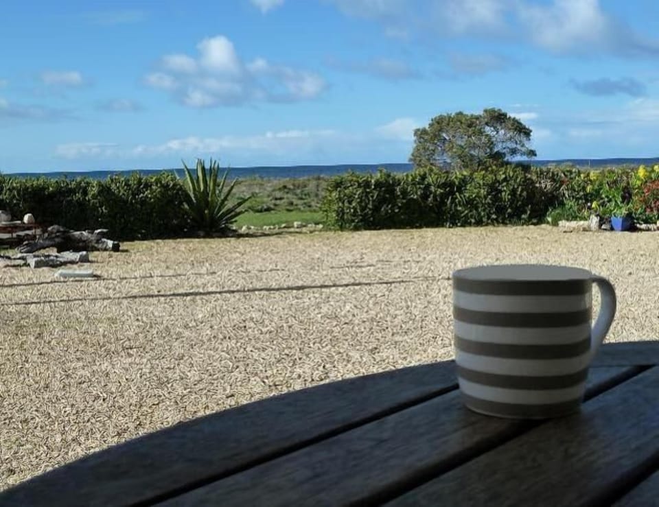 Relaxing on the verandah