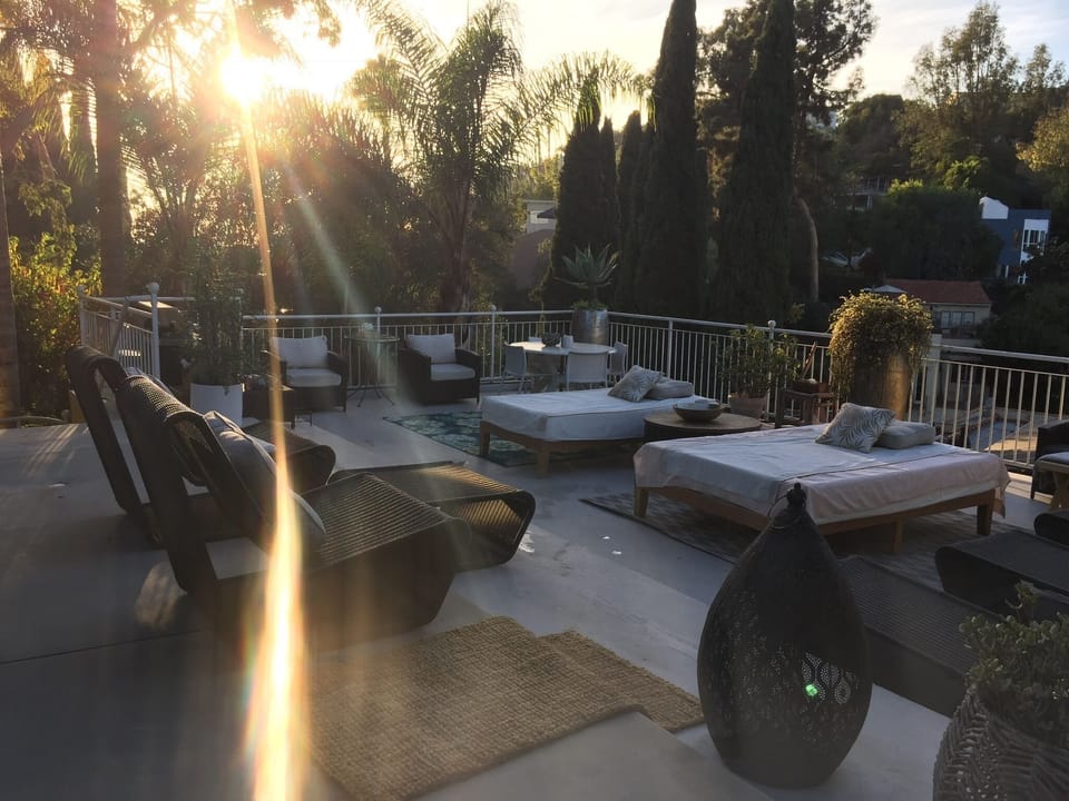 Sunset on our patio!