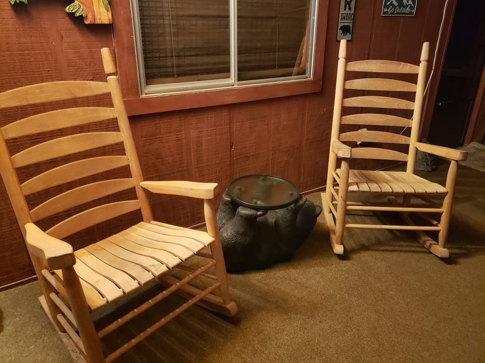 Rocking Chairs on screened porch