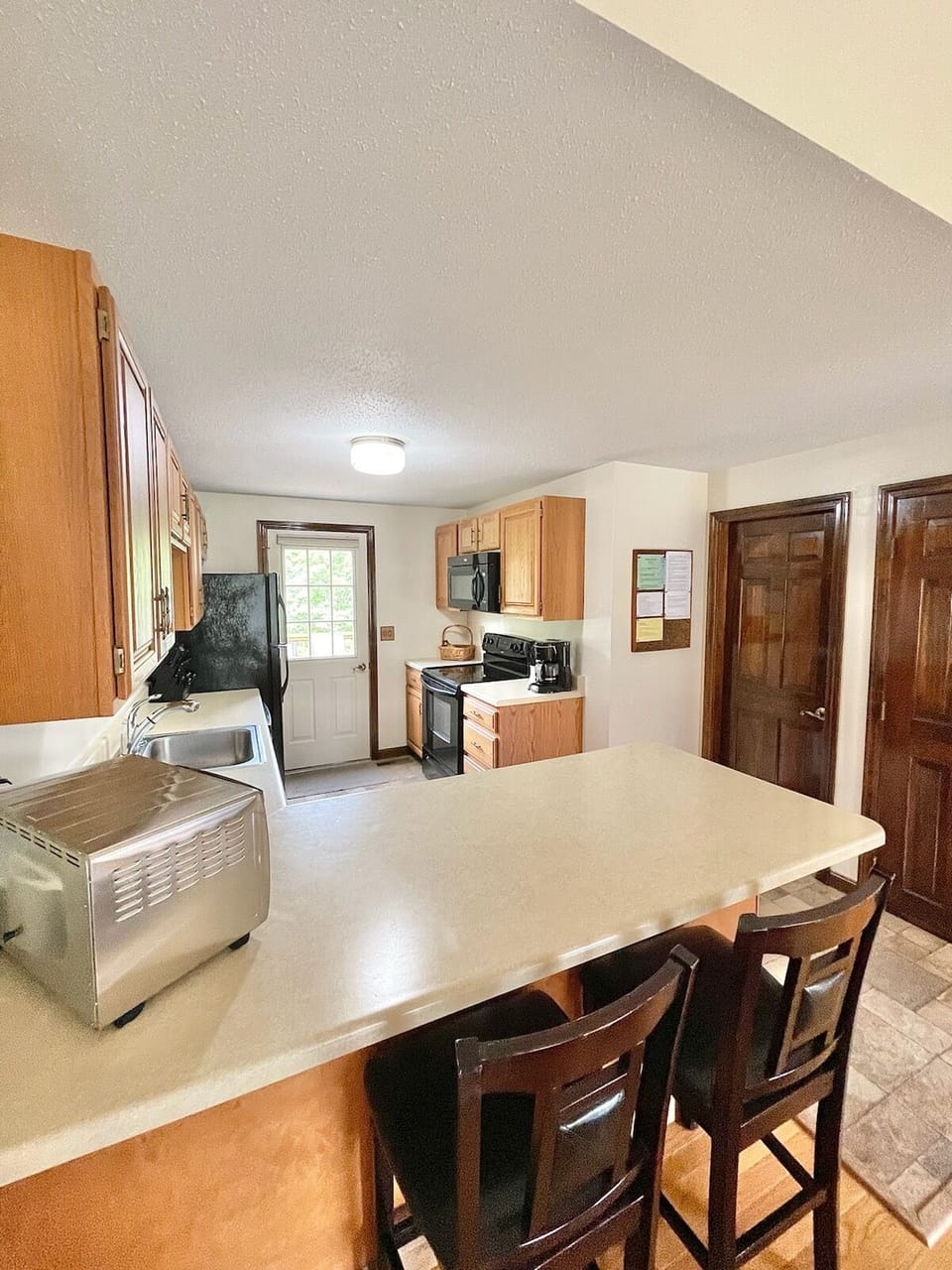 kitchen door exit to back deck