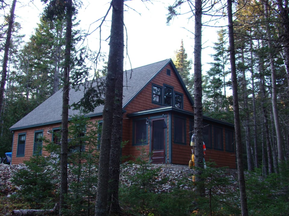 Pyne Cove Cottage newly built in 2011 to blend in naturally with the surrounding