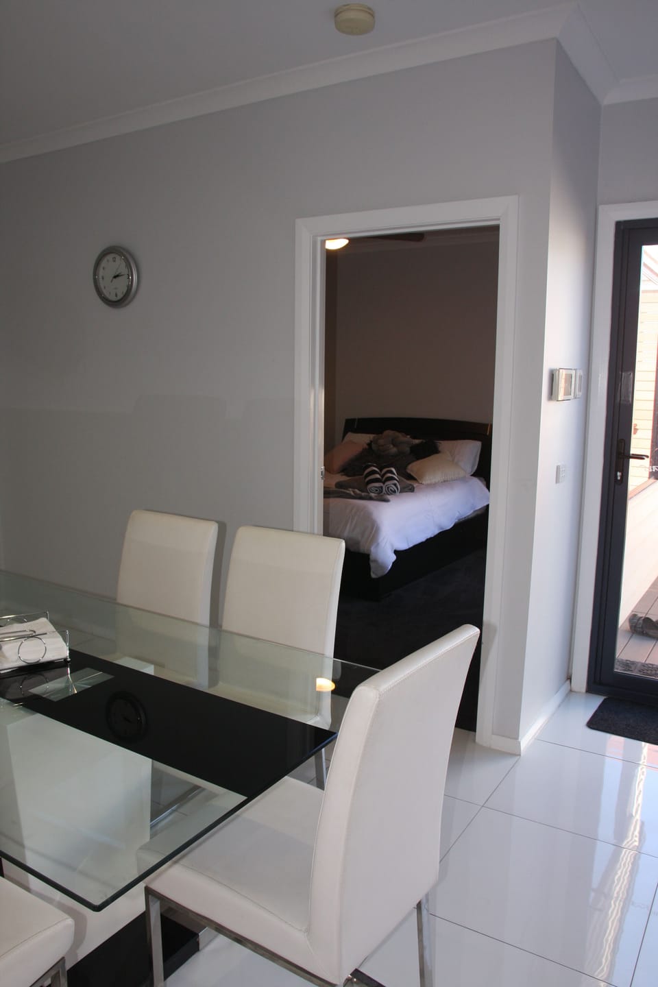 The Master Bedroom (QS), ensuite, and oversized WIR is off the Kitchen