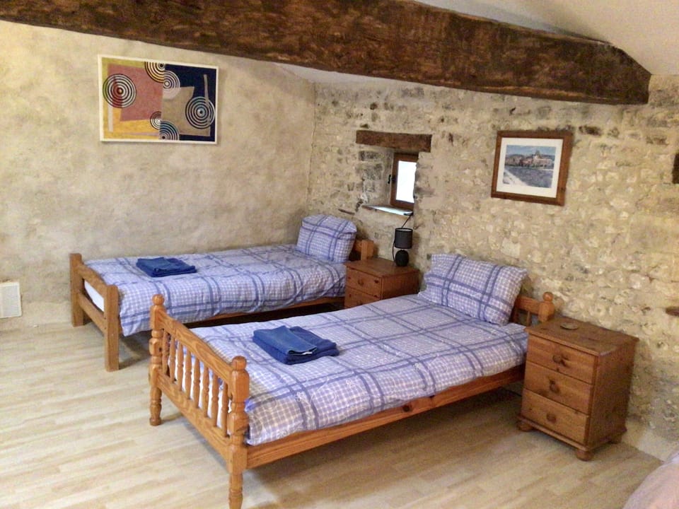 Bedroom 2, 5 single beds with en-suite shower room 