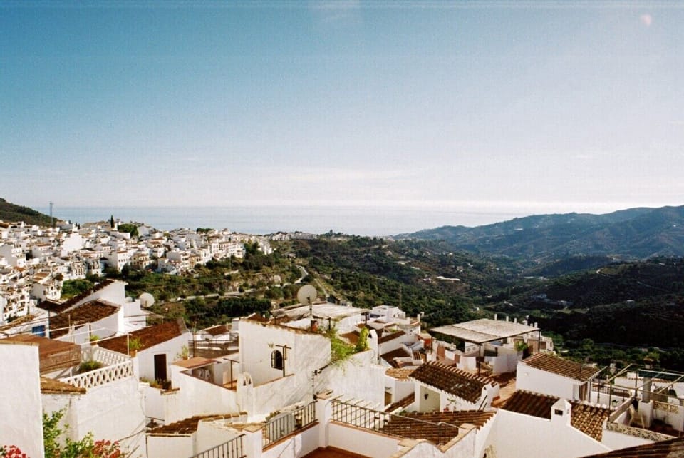View to the ocean from Frigiliana