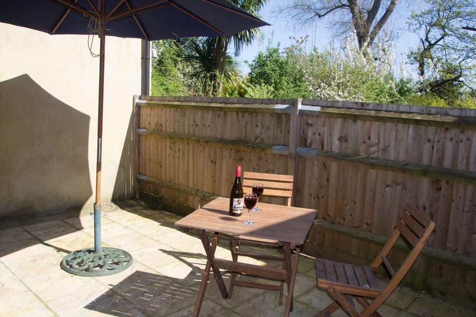 Private outside patio