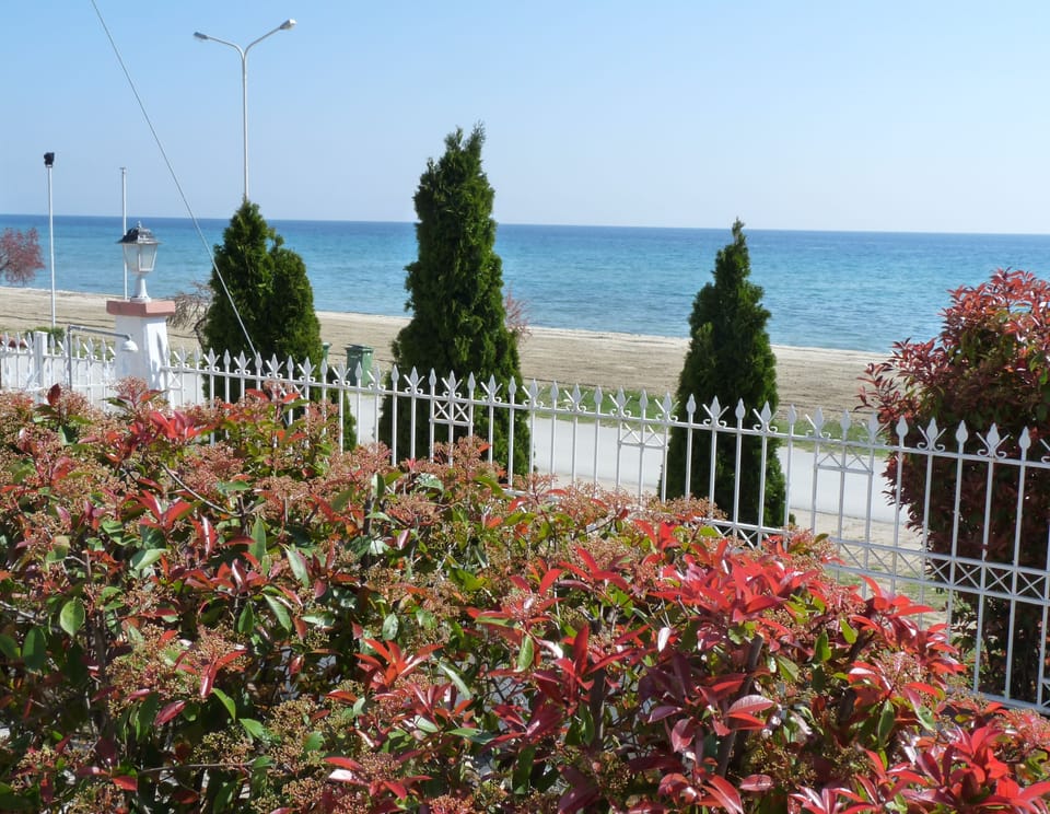 Beach outside the gates