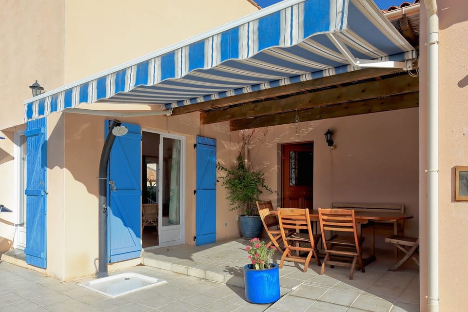 Shaded outside dining