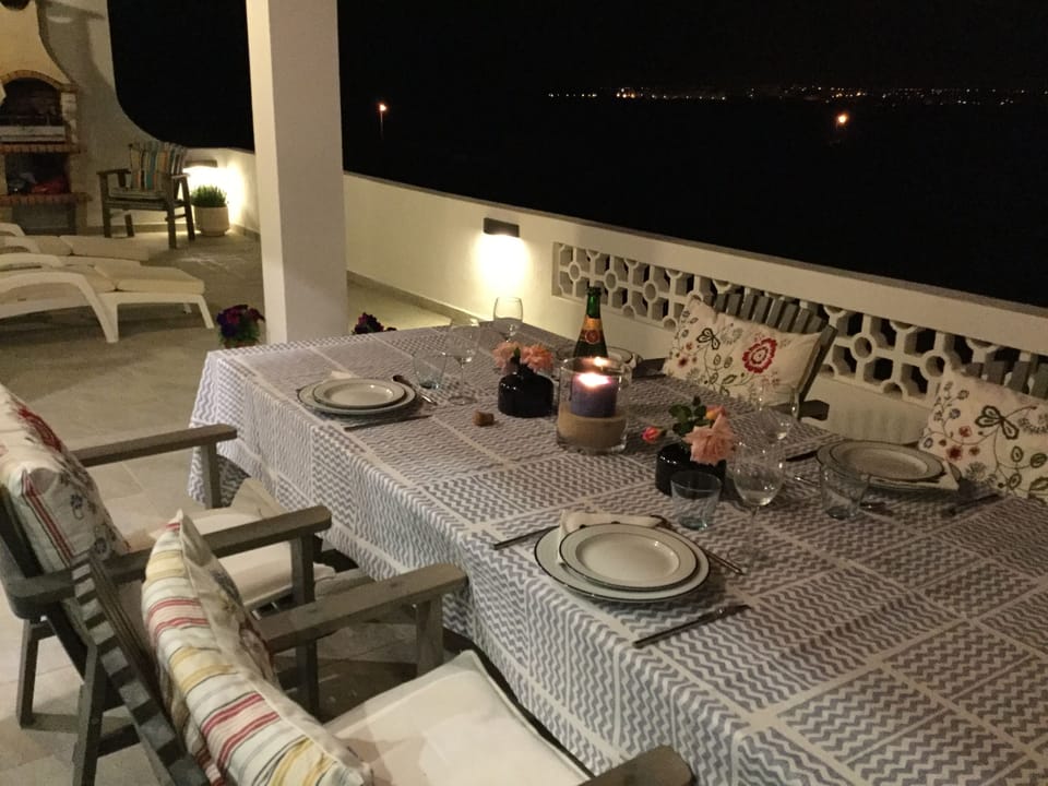 Night time view from the balcony