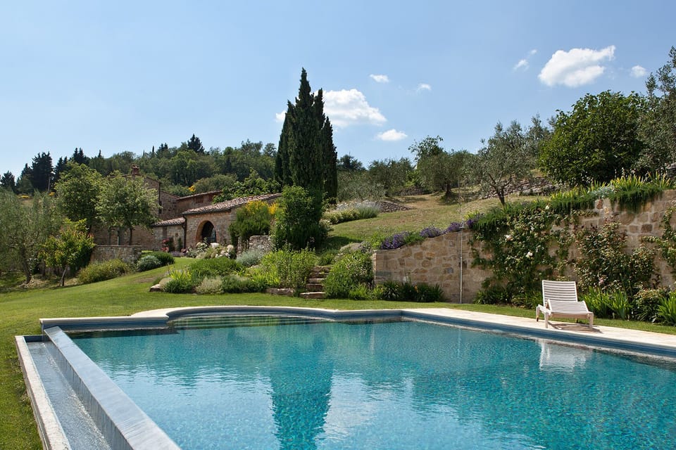 South-facing infinity pool