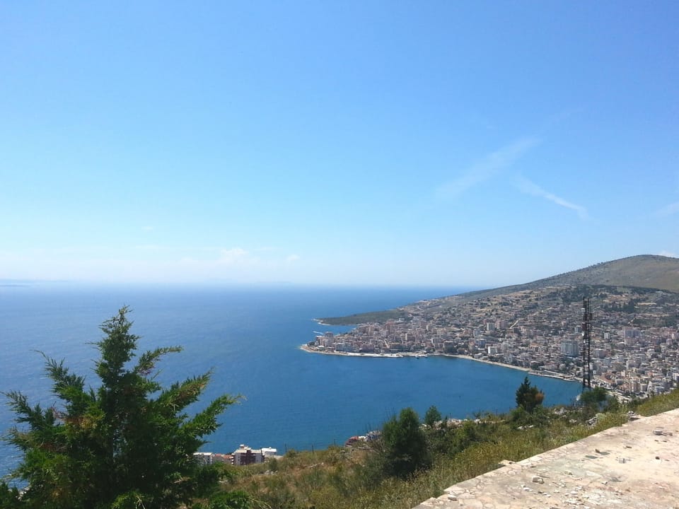 The beach at Lukove 20 km from Saranda