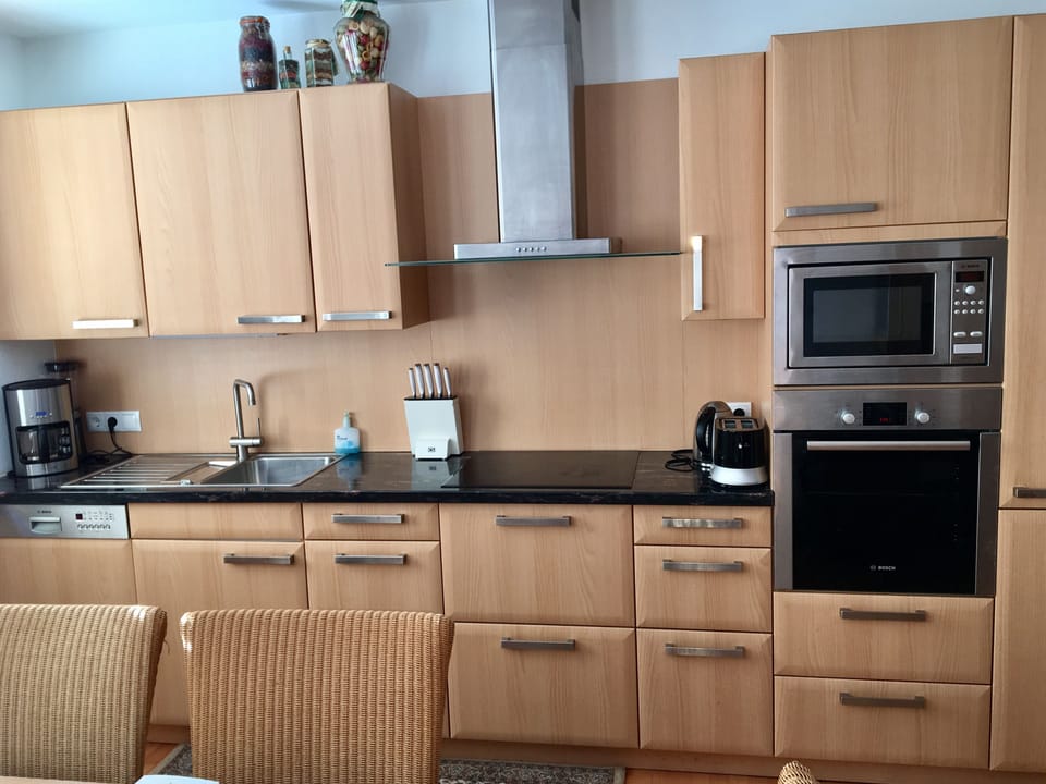 Fully fitted kitchen area