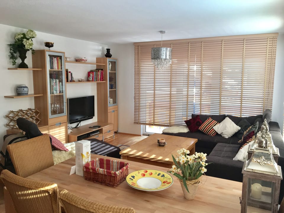 Large Lounge area with double aspect terrace