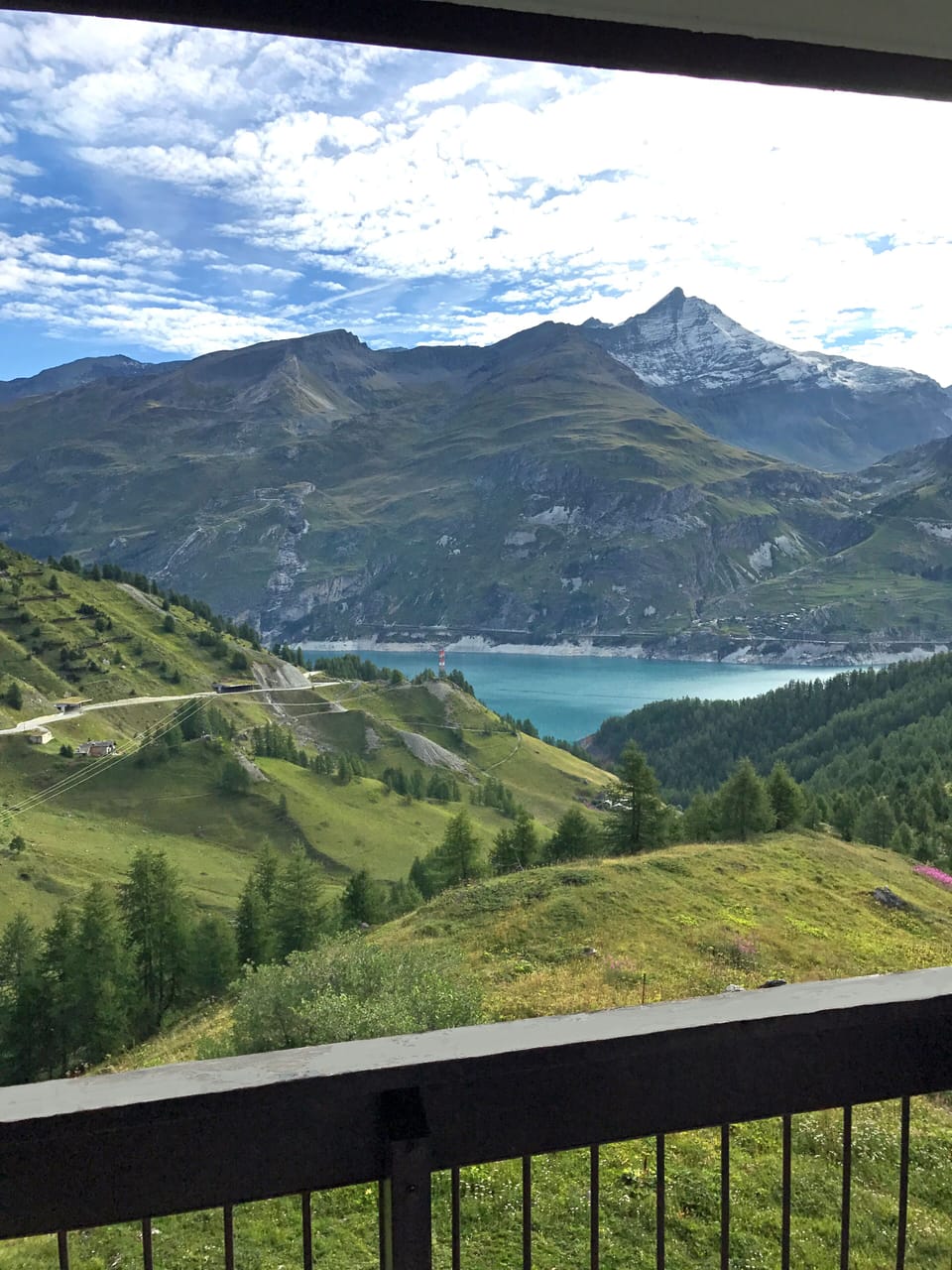 The view from the balcony
