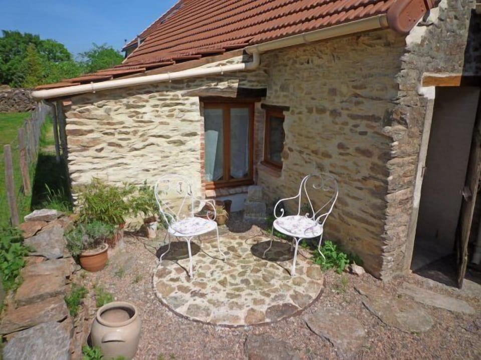 Rear patio.