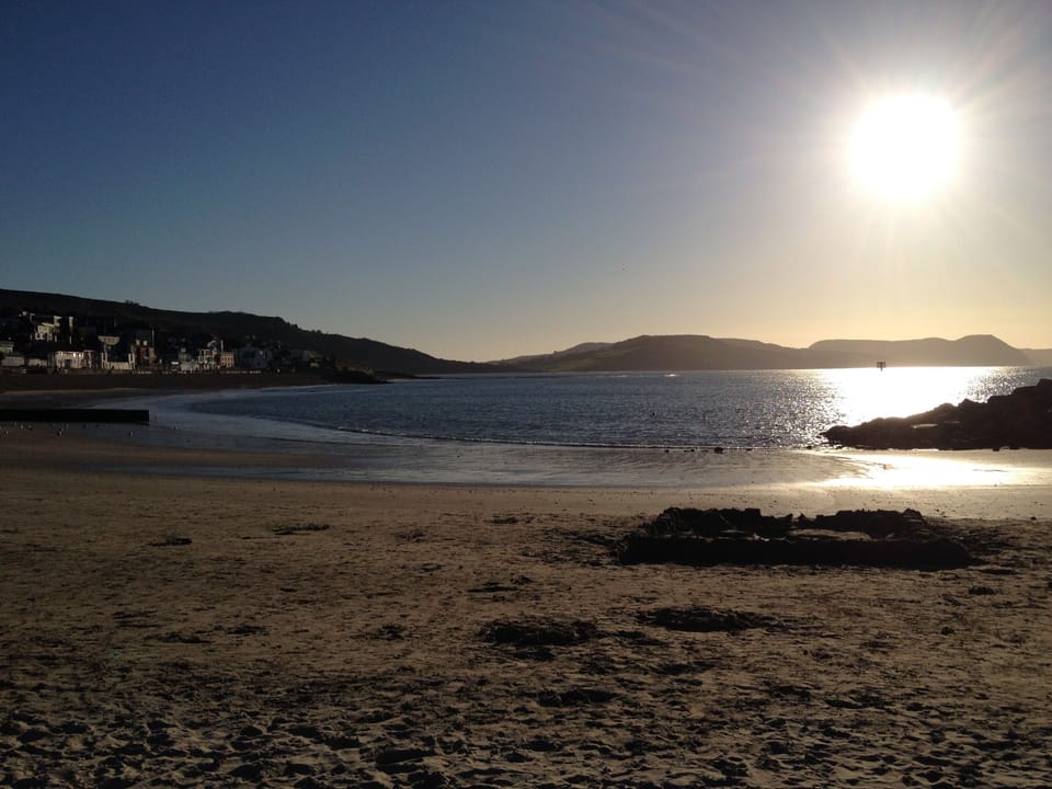 The sandy beach is less than a minute's walk away... Gorgeous any time of year.