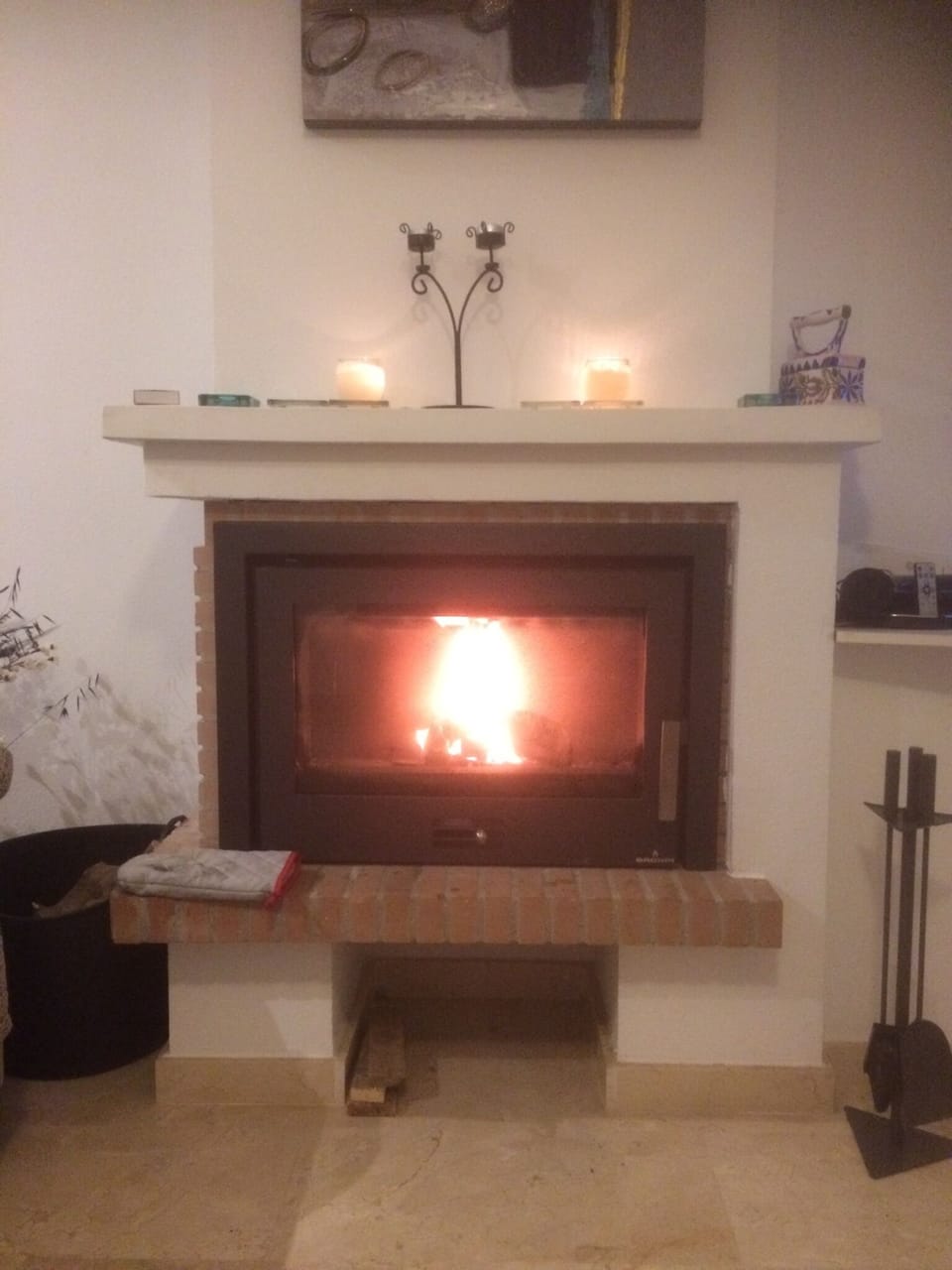 Our wood burner means cosy winter evenings!
