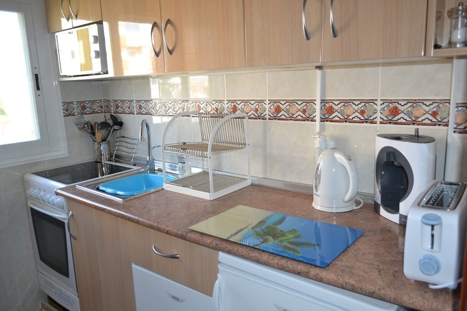 The kitchen which is fully equipped and again has great views