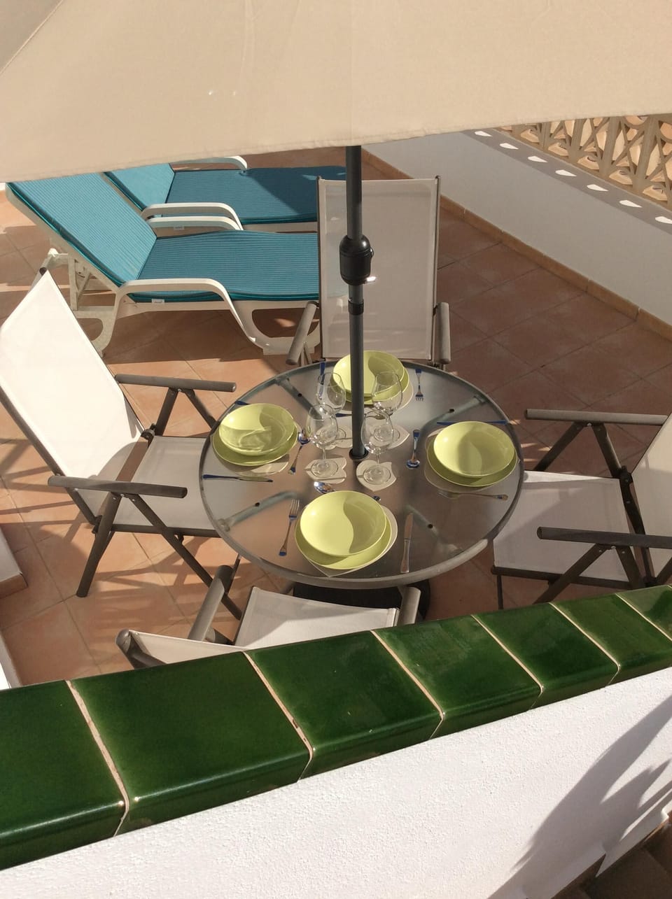 'Al fresco' eating on the spacious sun terrace