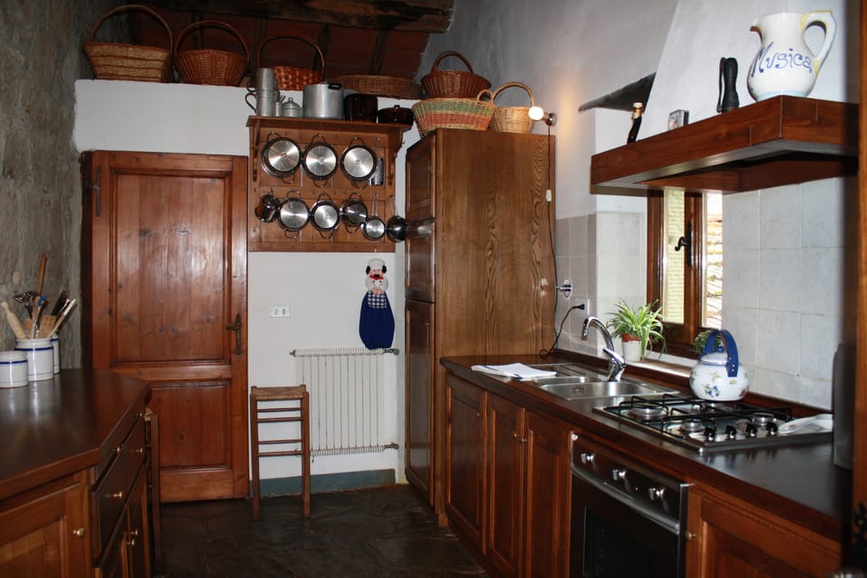 the kitchen