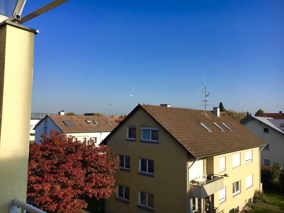 On a day with good visibility you can see the Alps