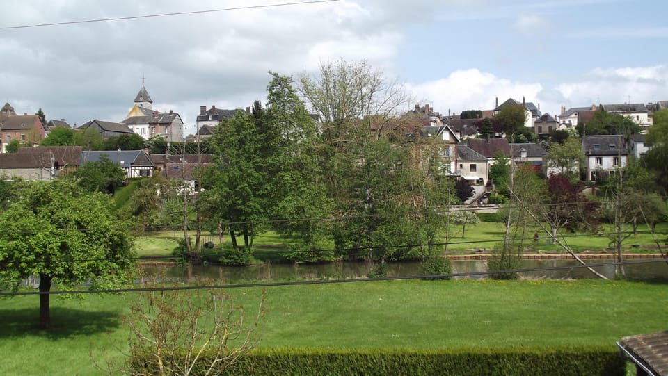 Great view on the village and it's river 'la Risle'