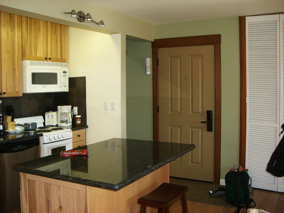 You never saw such a well equipped kitchen.