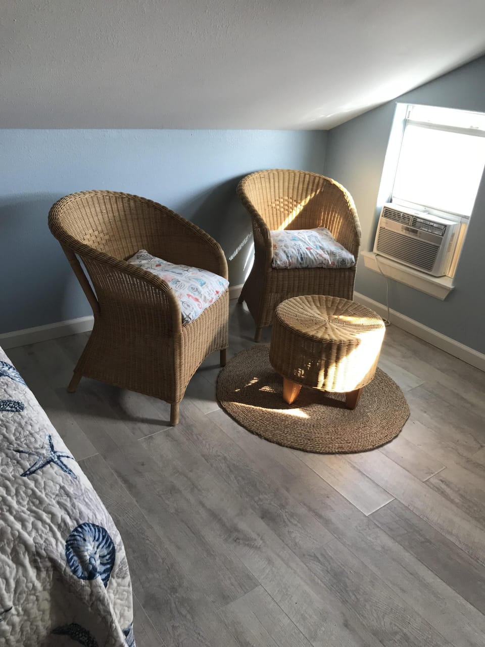 Read a book in the upstairs seating area