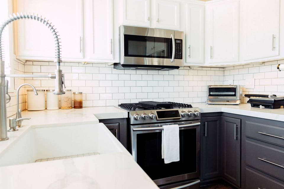 Top end appliances (not shown Crock pot, Cuisinart ice cream maker, mini dipper)