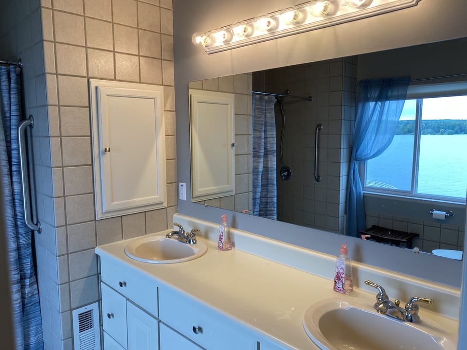 Master bath with a view.