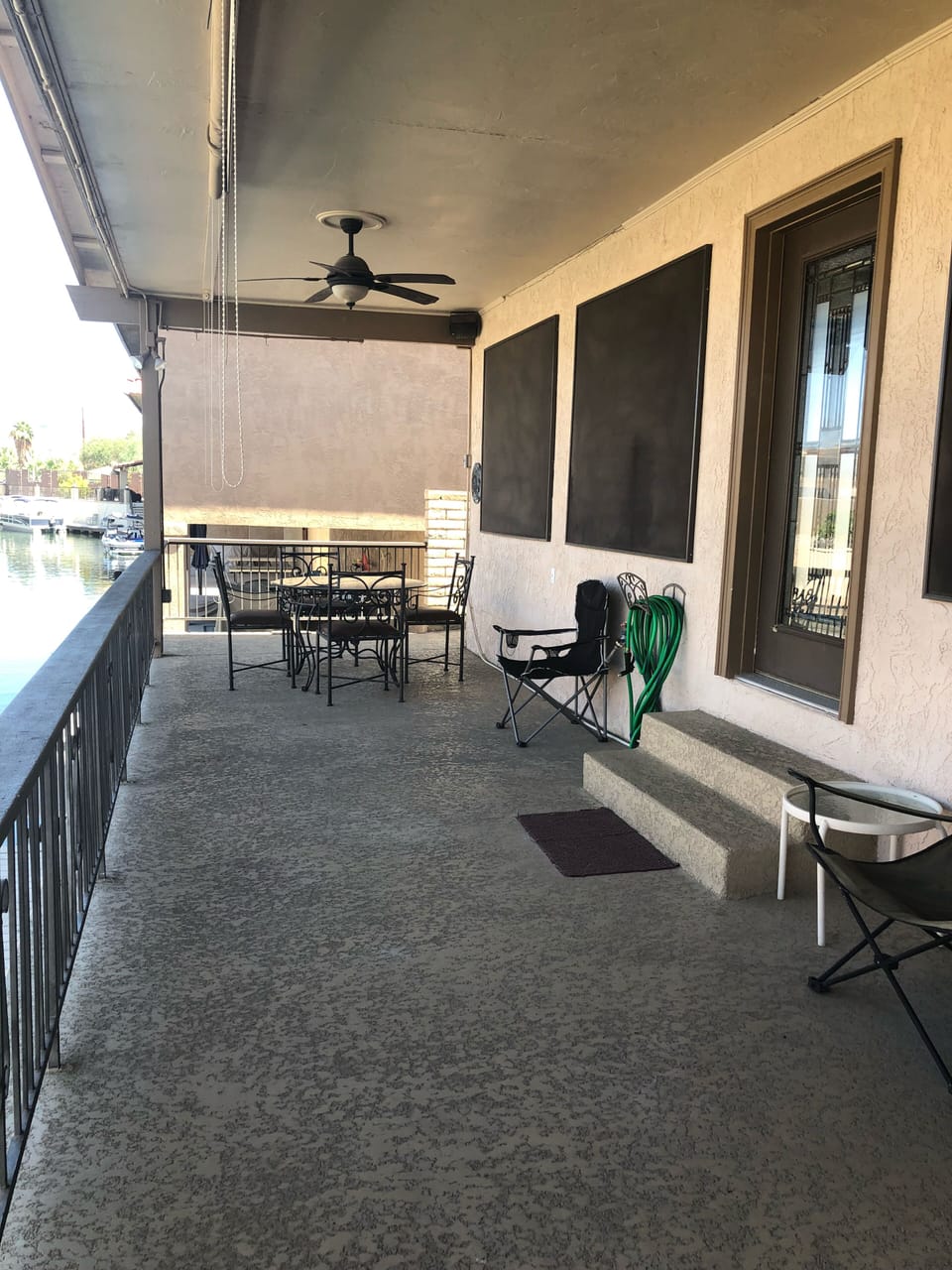 Patio Facing River/Canal