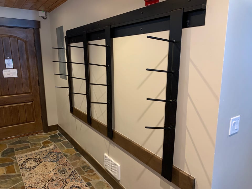 Room for all your skis and snowboards.