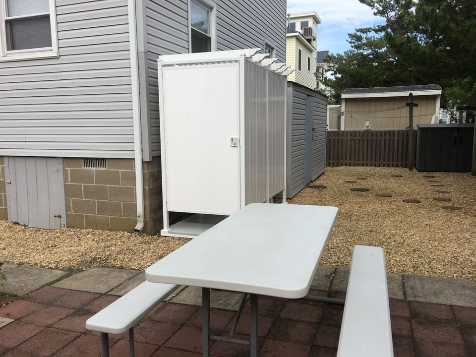 New Outdoor shower

