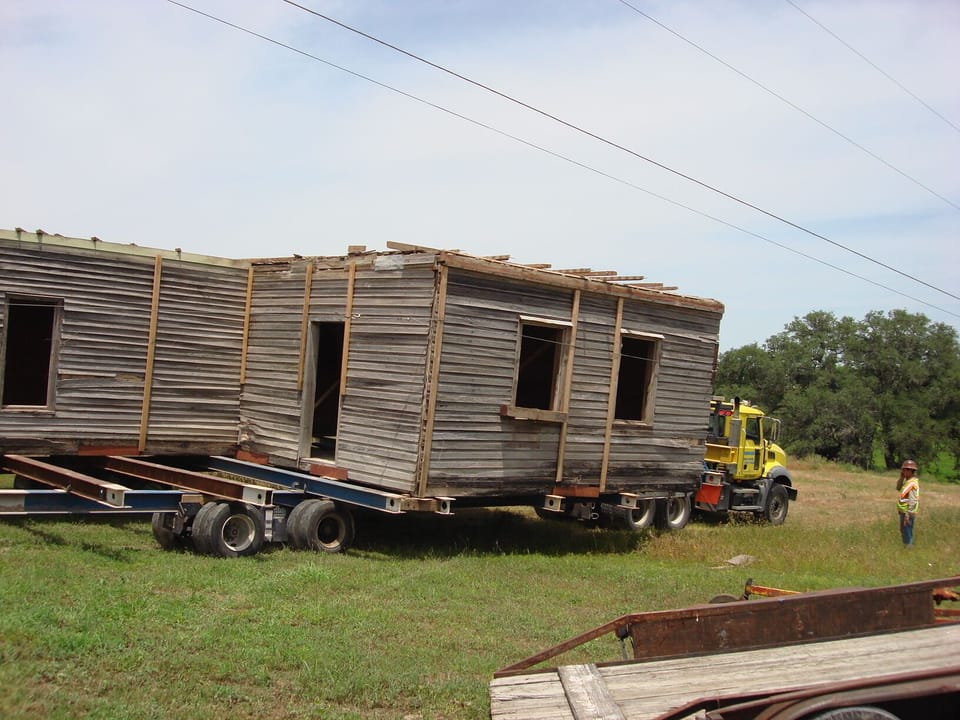 House was built mid 1800's.  We moved it from near New Braunfels.