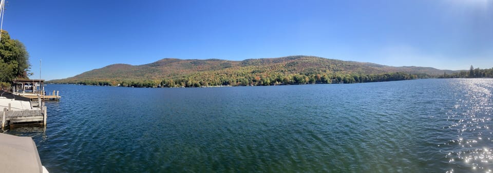 Fall view off our dock!