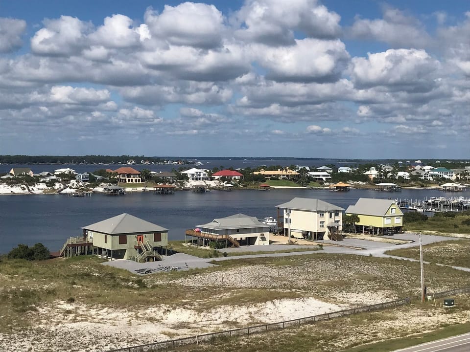 View of the Ole River from the front of the building