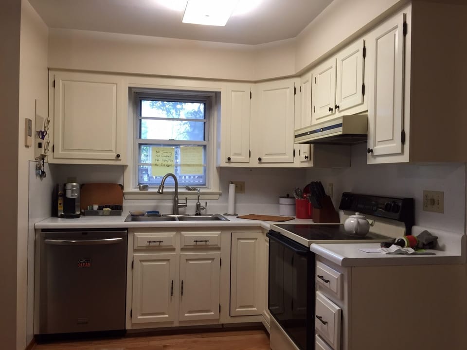 Kitchen with dishwasher, disposal and water filter