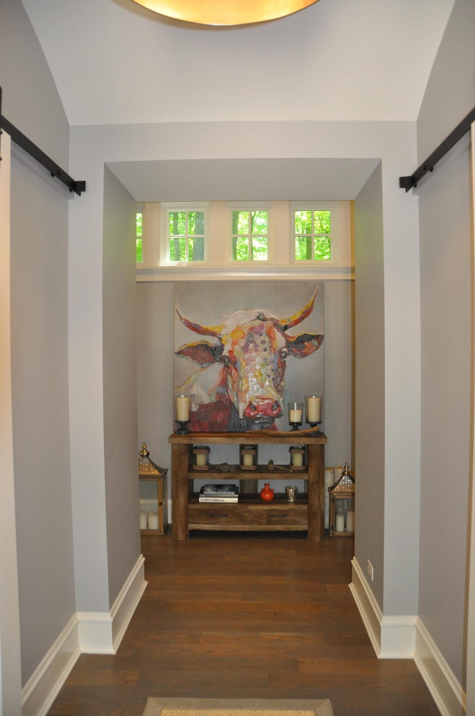 "Bessie" greets you in the front entry.