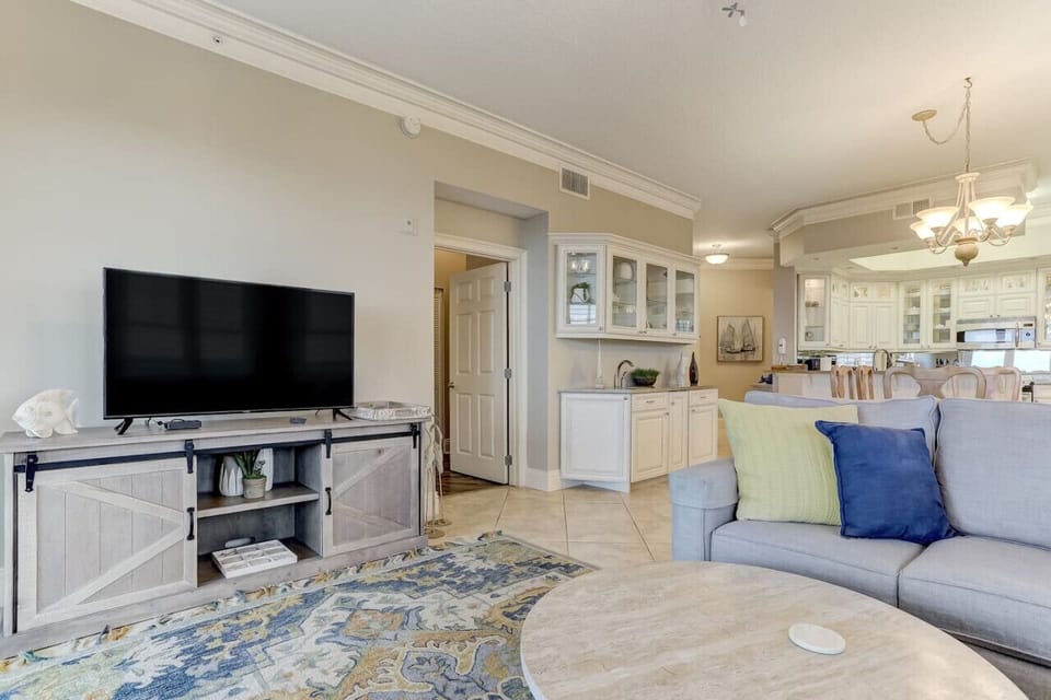 Family room with Smart TV