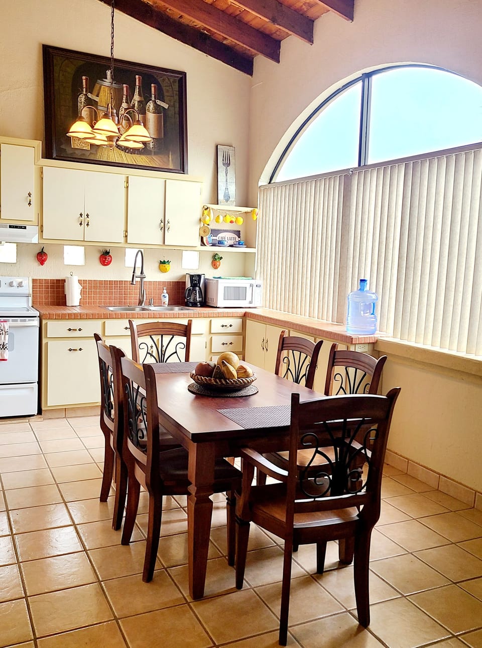 Kitchen and dining have all you'll need for a comfortable stay