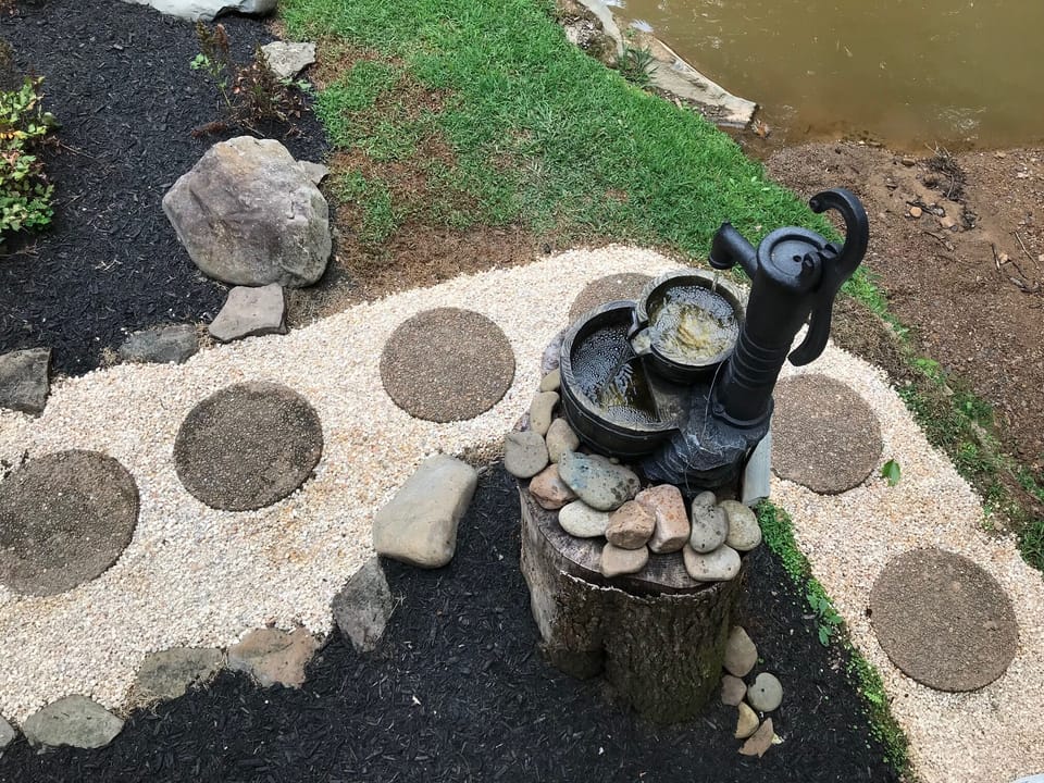 An old-time fountain for morning coffee!