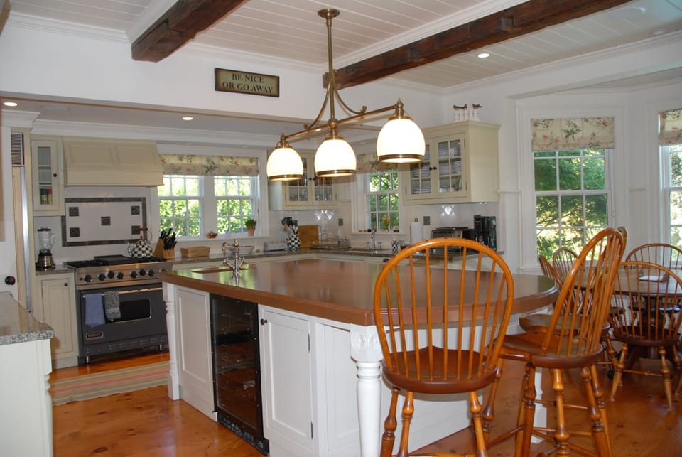 fully stocked gourmet kitchen