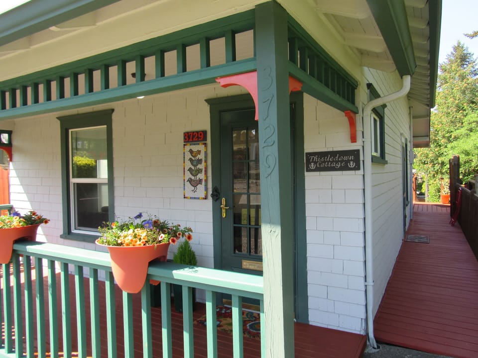 front porch and side walkway