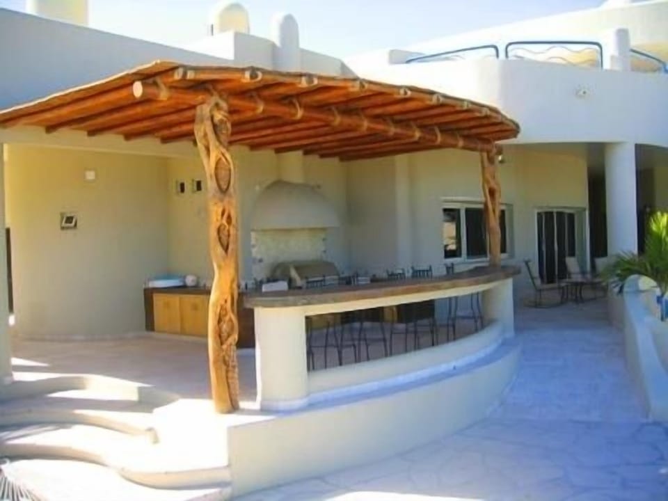 Outdoor grill area

