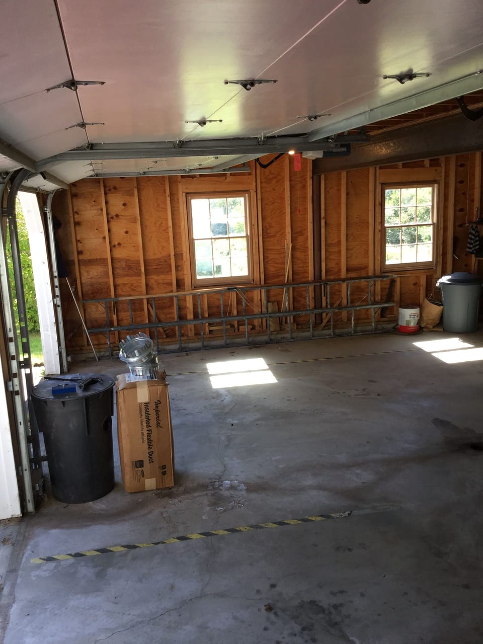 Large two car garage