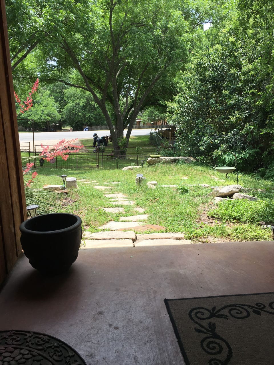 A porch with a VIEW. Come listen to the sounds of Nature.