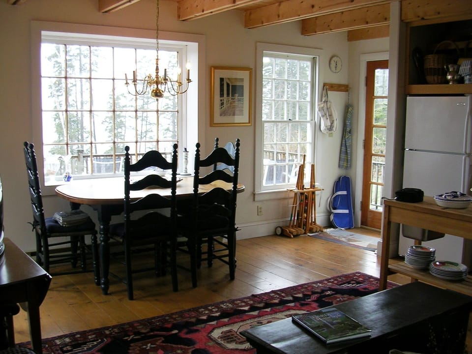 Dining Area. Window Overlooking Water