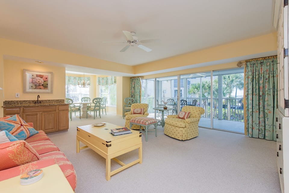 Living room and lanai
