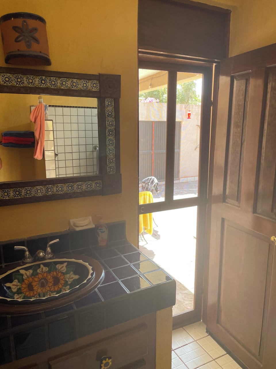 Doorway to Patio from 1st Floor Bathroom